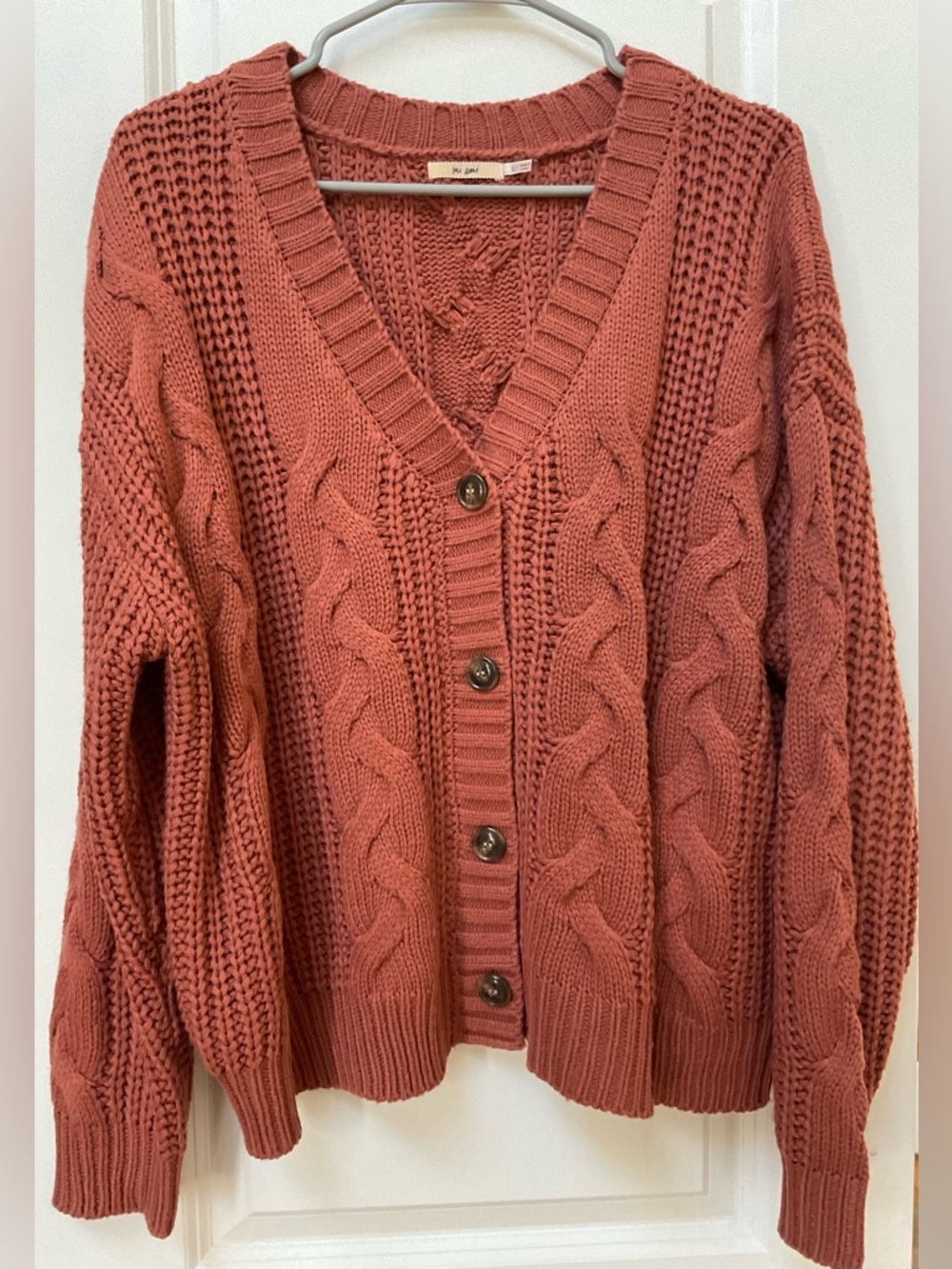 Mi Ami Women’s V Neck Button Down Cardigan